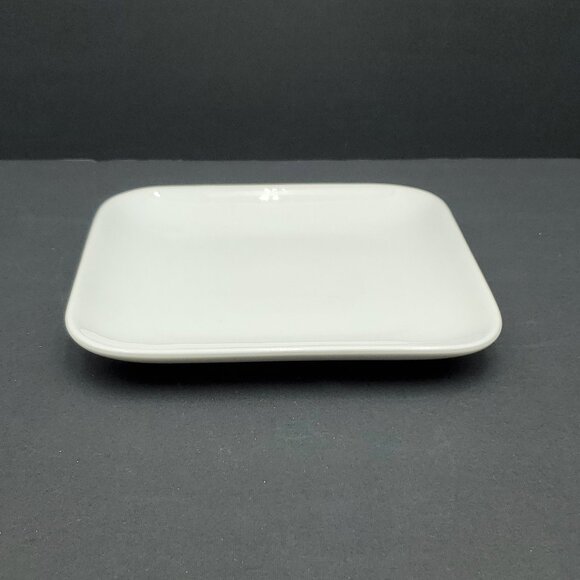 Pier 1 White Appetizer Plates Pier 1 White Square Dessert Snack Tapas Plates - Picture 6 of 7